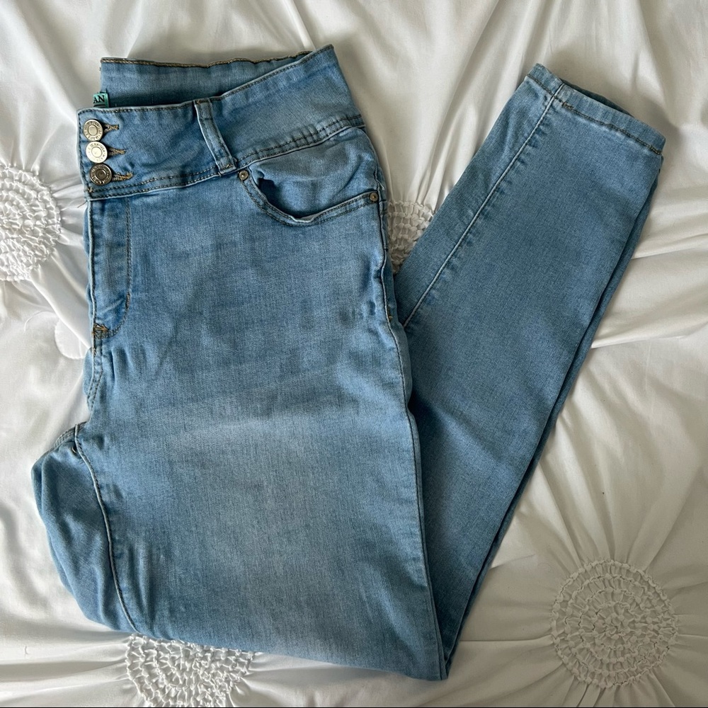 Light Blue Skinny Jeans Plus Size